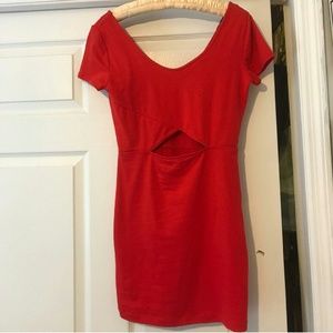 Forever 21 red dress with stomach cut out